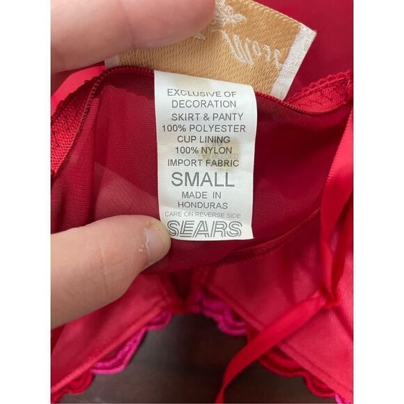 Vintage Sears Babydoll Lingerie by Inner Most with Lace Size Medium - Picture 7 of 9